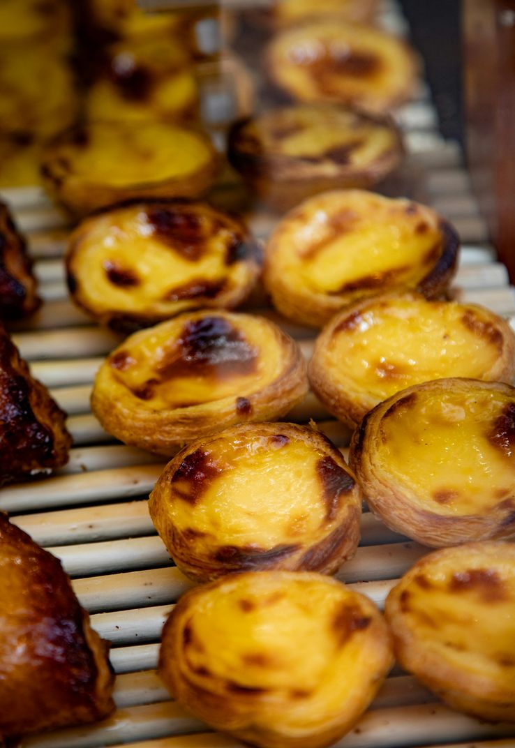 Pastéis acabados de sair do forno